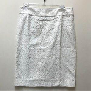 Talbots Ivory Lace Skirt